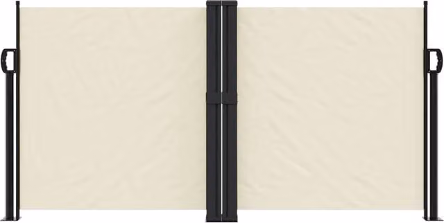 Berkfield Home Retractable Side Awning in Beige, W/H: 1000 x 120 cm