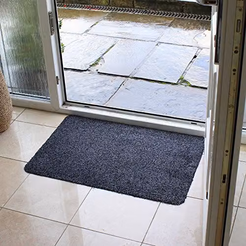 JVL Tanami Machine Washable Non-Slip Barrier Doormat, Anthracite Grey, W: 50 cm, D: 75 cm – 5
