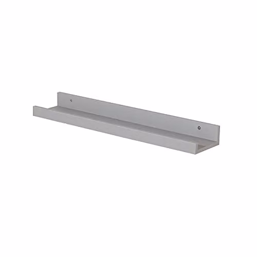 Core Products Dura Display Shelf, Grey, Wall Mounted with Back Panel
