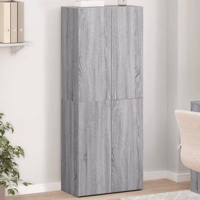 Berkfield Home Grey Sonoma File Cabinet W: 60 cm, D: 32 cm, H: 153 cm – 1