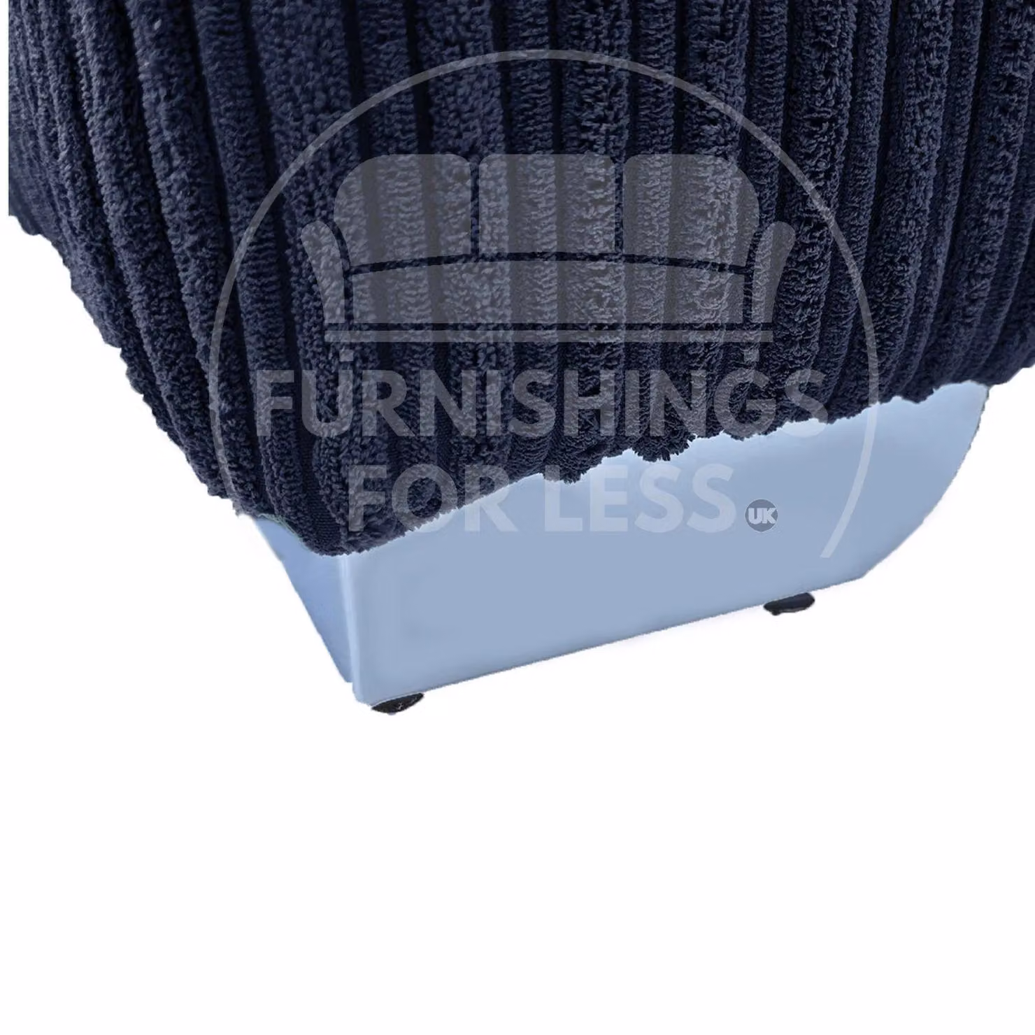 Furnishings For Less UK Bishop U-Shaped 5 Seater Large Sofa in Dark Navy Jumbo Cord Fabric – 4