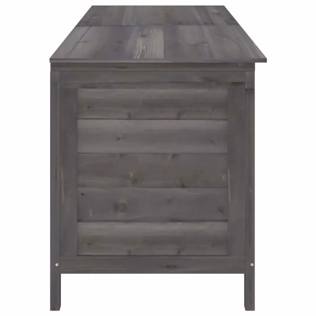 Berkfield Home Garden Storage Box in Anthracite and Black Solid Fir Wood, W/D/H: 198.5 x 50 x 56.5 cm – 3