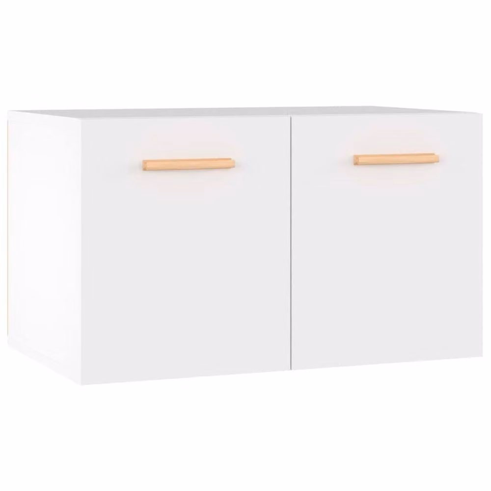 Berkfield Home White Wall Mounted Cabinet with Hinged Doors, W/D/H: 60 x 35 x 35 cm – 2