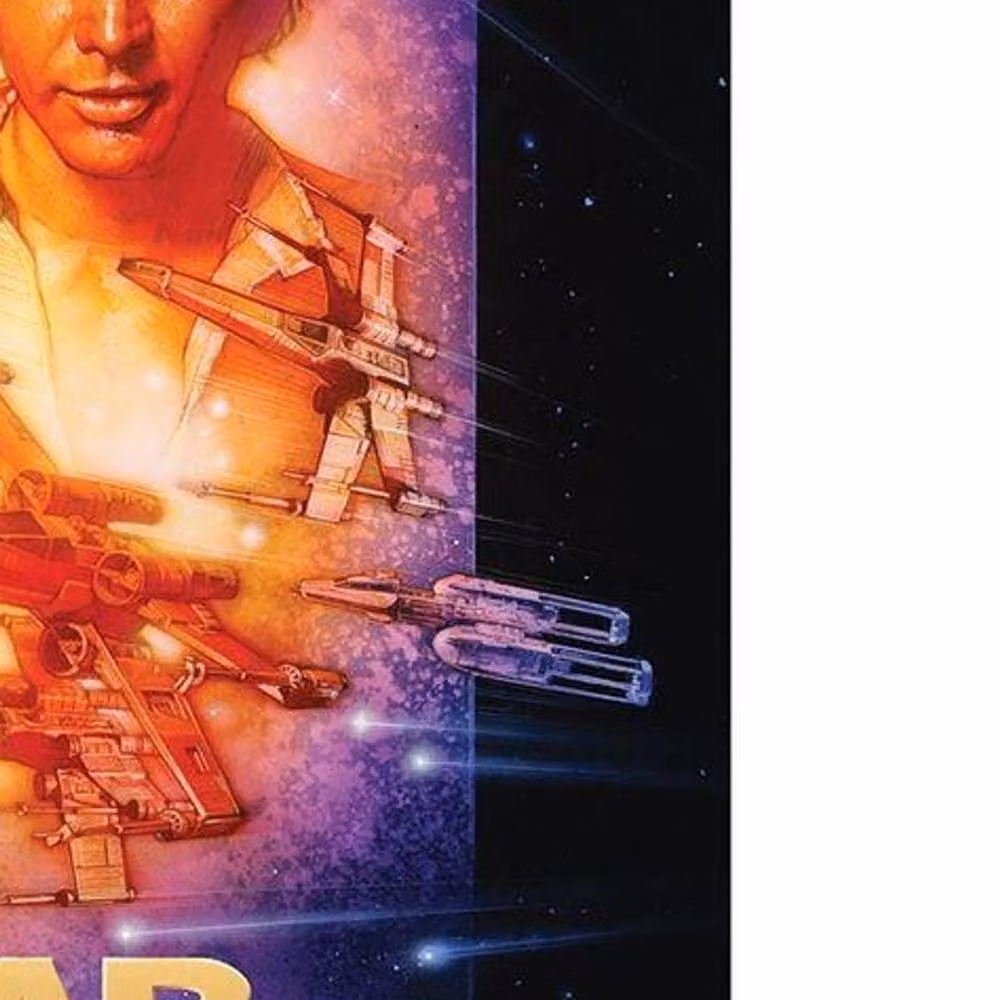 Star Wars Episode IV Retro Paper Movie Poster Print in Multicolour – 2