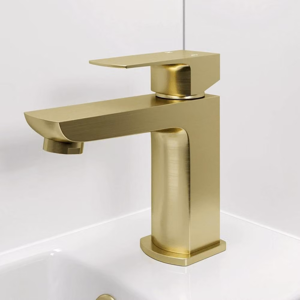 SPETLEK Gold Single Lever Cloakroom Basin Mixer Tap – 2