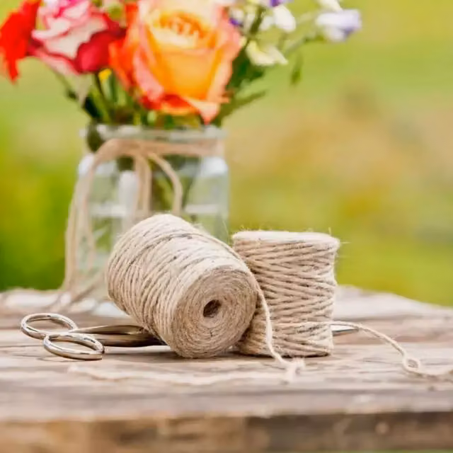 Garden Mile Natural Brown Twine String in Beige
