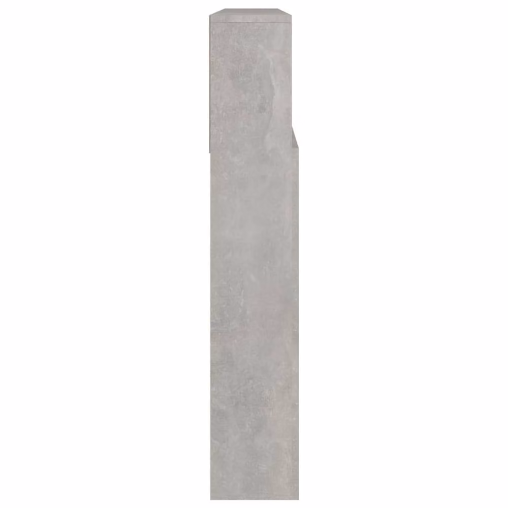 Berkfield Home Headboard Cabinet in Concrete Grey, W: 220 cm, D: 19 cm, H: 103.5 cm – 3