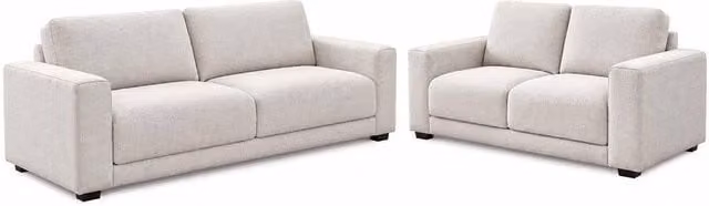 Furnishings For Less UK Melrose 3 + 2 Seater Sofa Suite in Beige Woven Fabric