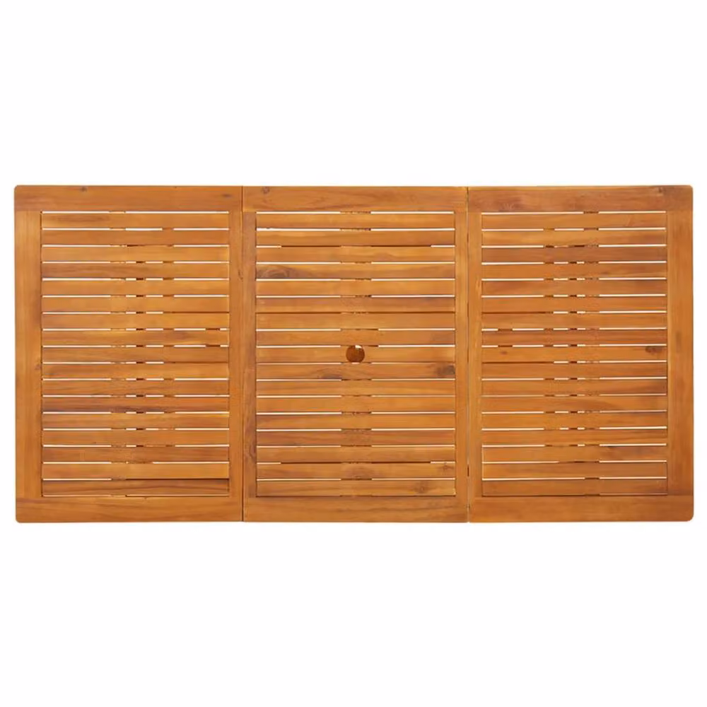 Berkfield Home Rustic Solid Acacia Wood Garden Dining Table, Brown, W/D/H: 180 x 90 x 75 cm – 2