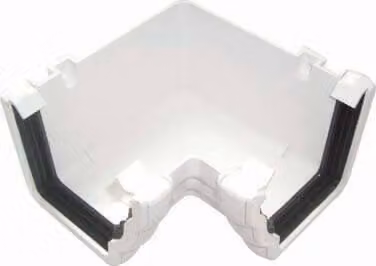 FloPlast Ogee White 90 Degree Internal Gutter Angle