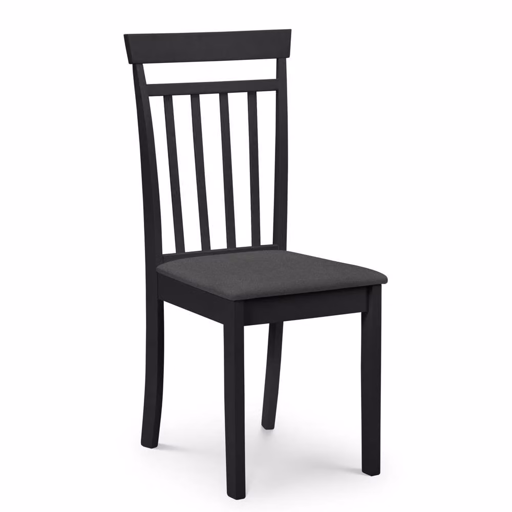 Cheshire Riverton Elegant Black Fabric Dining Chairs - Set of 2 – 2