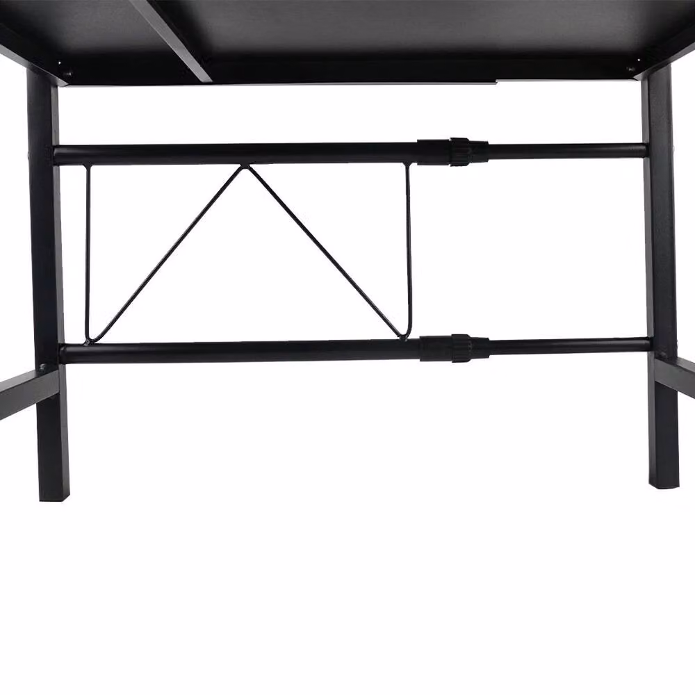 VOGREX 2-Tier Expandable Black Metal Kitchen Corner Microwave Rack – 3