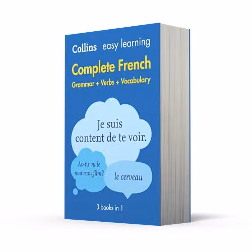 Collins Easy Learning French Complete Grammar, Verbs and Vocabulary 3 Books in 1 Multicolour Paper Edition – 2