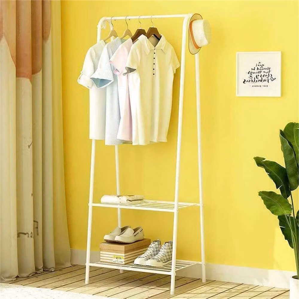 Nordara White Matt Metal Heavy Duty Clothes Rail Garment Display Stand W/D/H: 153 x 36 x 36 cm – 3