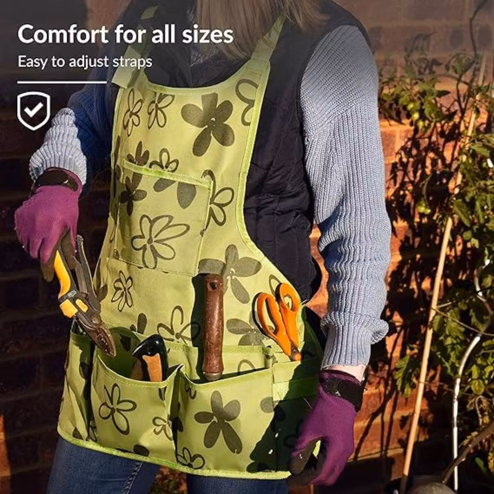 Green Thumbz Unisex Oxford Cloth Gardening Apron in Green – 4