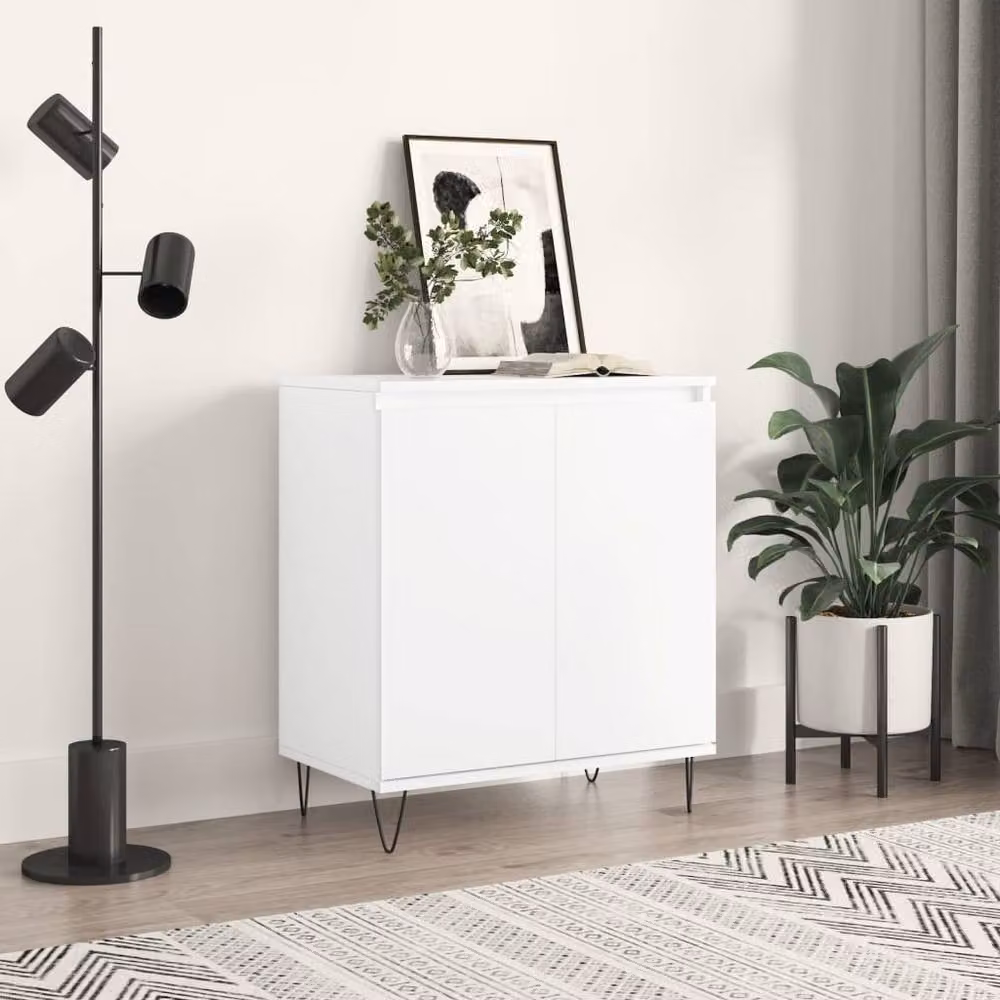 Berkfield Home Modern White Matt Sideboard, W/D/H: 60 x 35 x 70 cm – 2