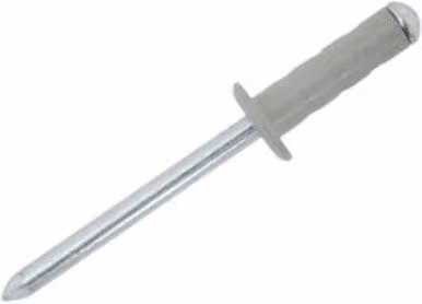 JRP Riveting Products Grey Dome Head Steel Rivets, 4.8 x 15 mm