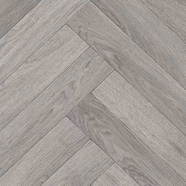 Vinyl Flooring UK Grey Wood Effect Cushion Backed Vinyl Flooring W: 300 cm, D: 400 cm
