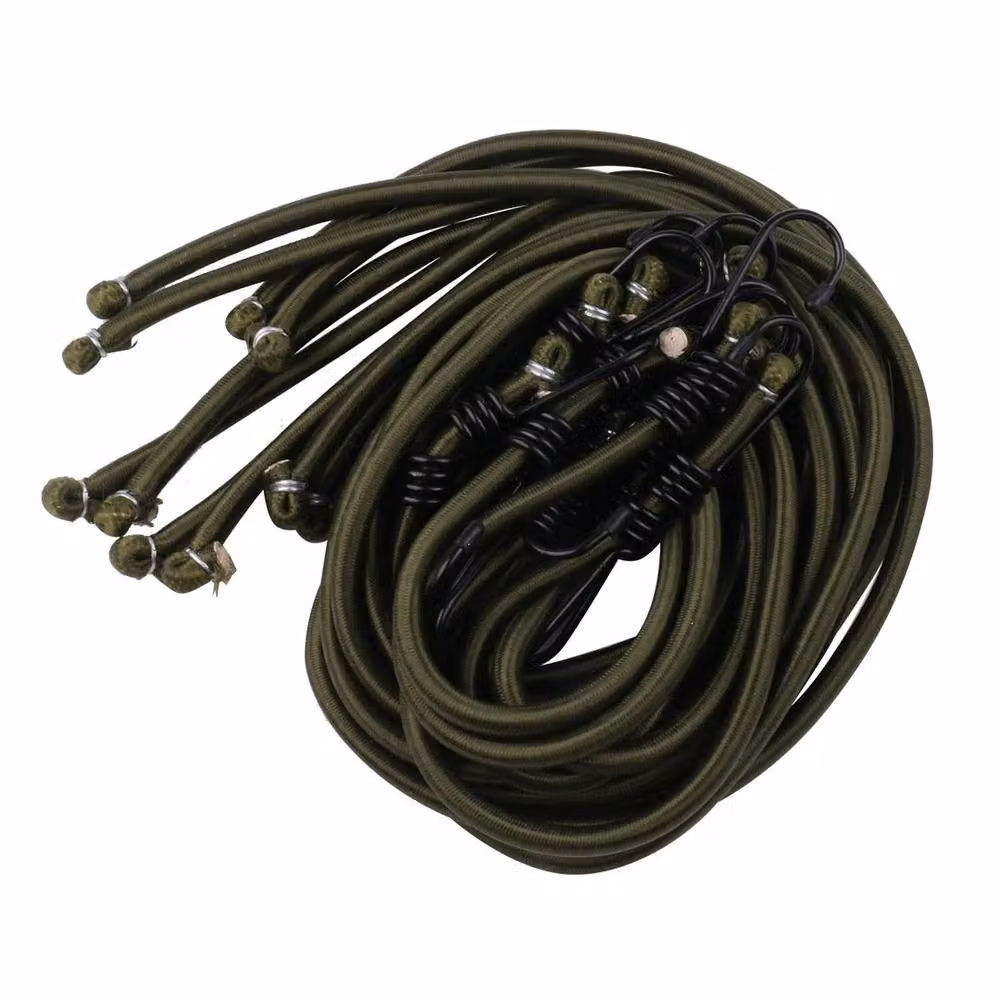 SPETLEK 10-Pack Military-Grade Bungee Cords in Green – 5
