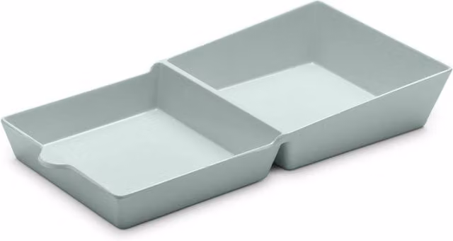 Zeal Melamine Two Part Burger Box Serving Dish in Green