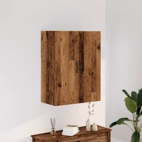vidaXL Wall Mounted Cabinet in Old Wood Brown, W/D/H: 69.5 x 34 x 90 cm – 2