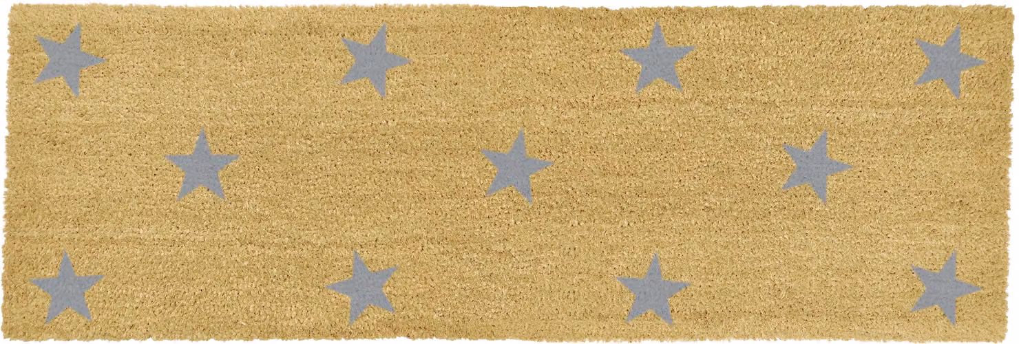 Artsy Mats Grey Multi Stars Patio Doormat in Beige, W/D/H: 120 x 40 cm – 4