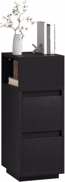 ERGOVEXA Slim Bedside Table, Black