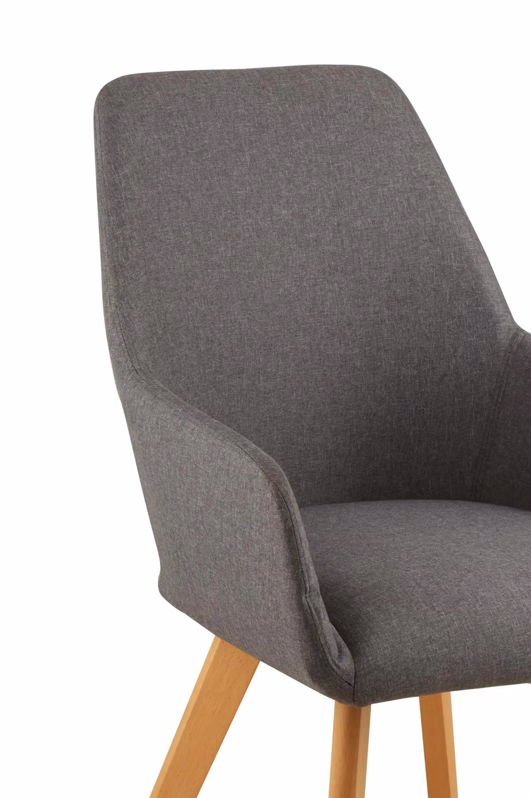 Orsina Stockholm Leisure Chair in Grey with Lacquered Beech Wood – 5