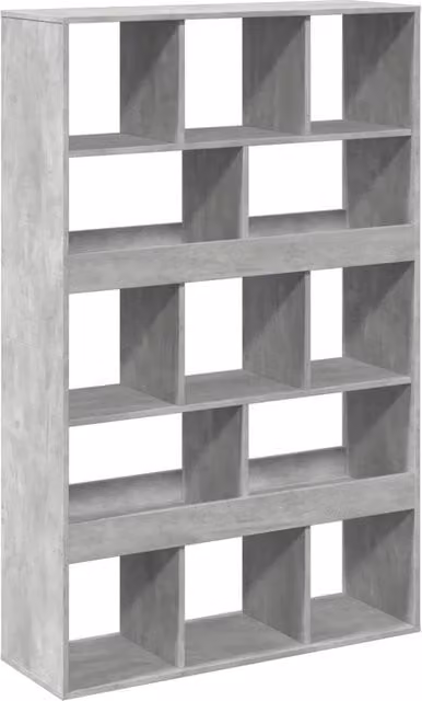 Berkfield Home Concrete Grey Room Divider in Engineered Wood W/D/H: 100 x 33 x 156.5 cm