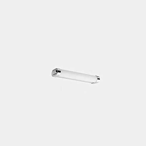 Netlighting LEDS C4 Toi Small LED Wall and Mirror Light, Chrome and Silver, 6.7W, Warm White 3000K, IP44
