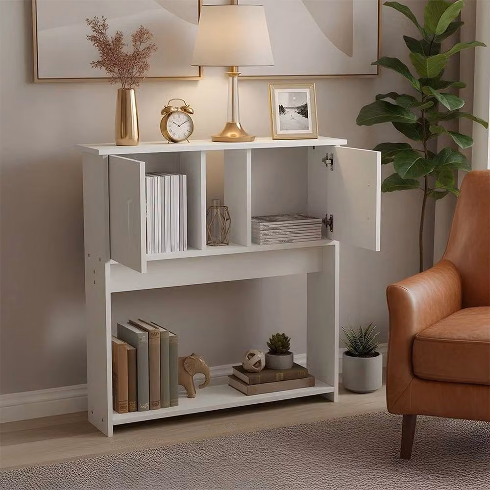 FORGEVIO White Wood Console Table for Hallways and Living Rooms – 2