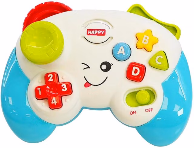 The Magic Toy Shop My First Learning Game Controller Toy for Babies and Toddlers in White and Multicolour
