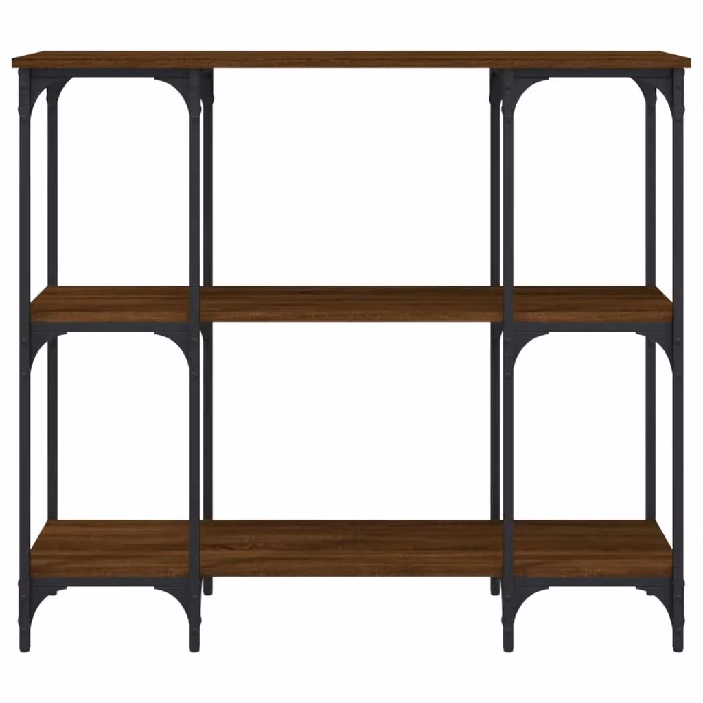 Berkfield Home Console Table in Brown Oak, W/D/H: 102 x 35 x 90 cm – 4