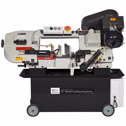 SIP 12 inch Benchtop Metal Cutting Bandsaw, 230V 1.1kW 4 Speed Belt Driven Electric Power
