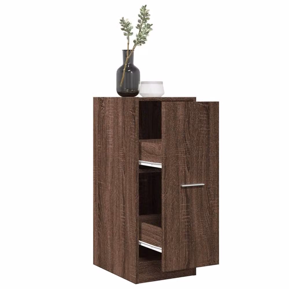 Berkfield Home Apothecary Cabinet in Brown Oak, W/D/H: 30 x 41 x 77.5 cm – 2