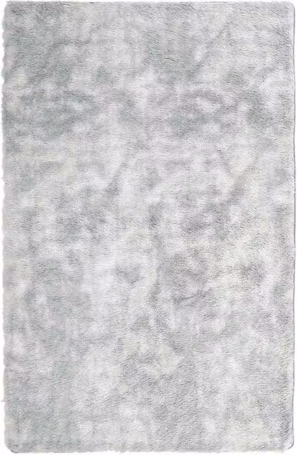 Berkfield Home NAVARRA Shaggy High Pile Rug in Silver Grey, W: 130 cm, L: 200 cm – 1