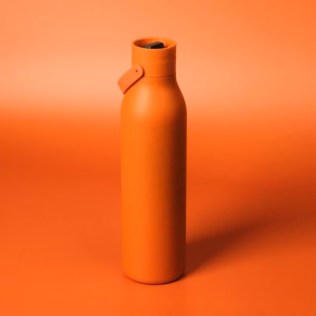 Circular & Co Insulated Stainless Steel Leakproof Water Bottle, Orange, 750ml – 1