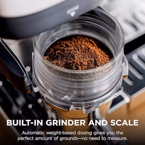 Ninja Luxe Premier 3-in-1 Coffee Machine with Cold Brew Function and Integrated Scale, Silver, Stainless Steel, W/D/H: 34.4 x 33.6 x 37.2 cm – 3