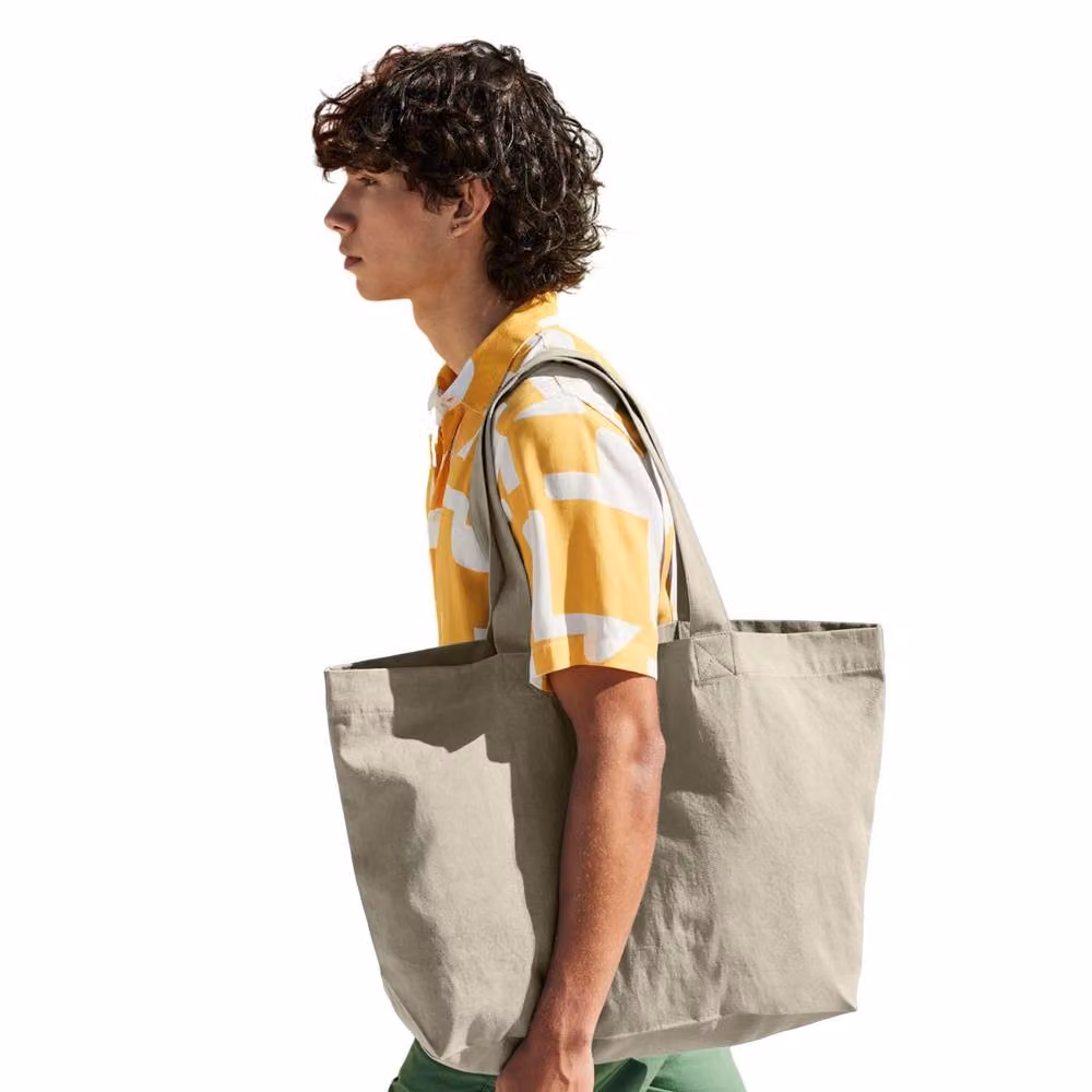 Westford Mill EarthAware Twill Shopper Bag in Beige, W/D/H: 44 x 37 x 16 cm – 2