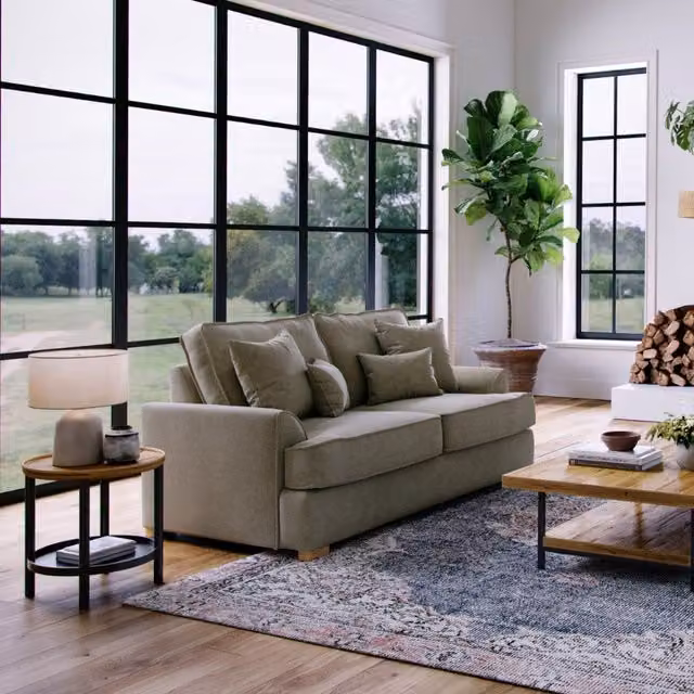 The Great Sofa Company Ophelia 2 Seater Grey Chenille Fabric Sofa