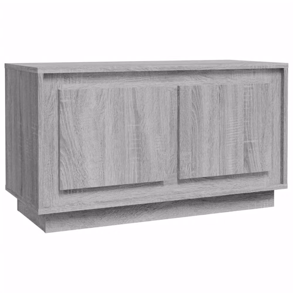 Berkfield Home Grey Sonoma TV Cabinet in Engineered Wood W/D/H: 80 x 35 x 45 cm – 2
