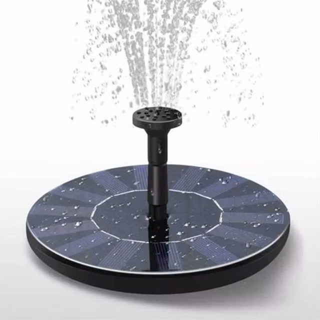 NESTLUNE Black Fountain Pump for Garden Pools, Ponds, and Aquariums, 1.8W-250L/H – 1