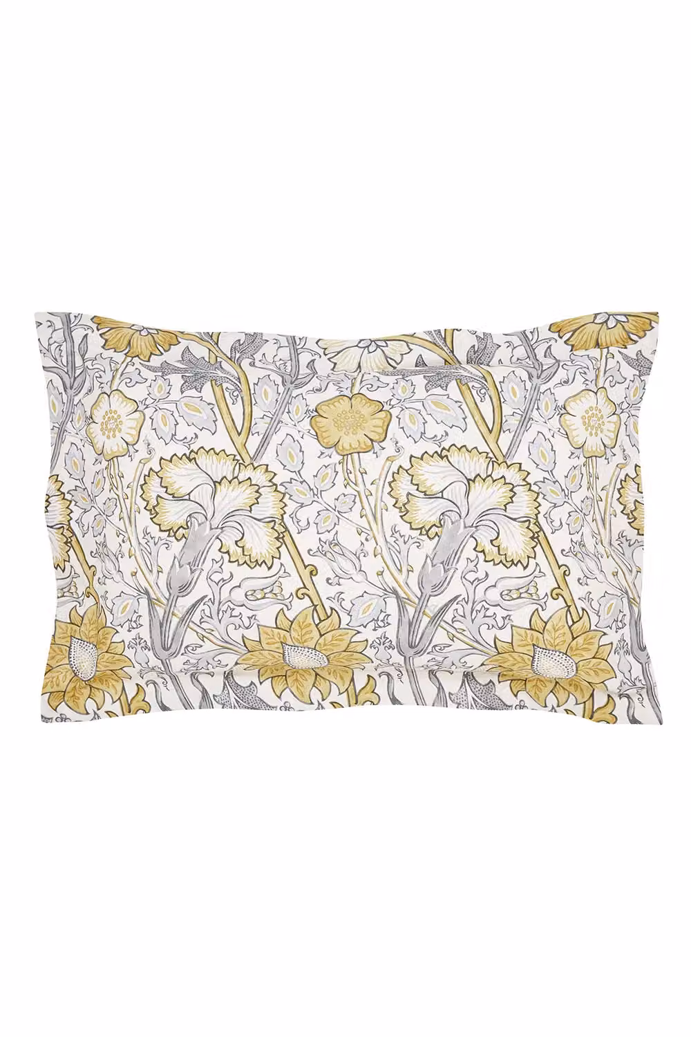 Morris & Co Pink & Rose Reversible Cotton Percale Duvet Cover and Pillowcase Set in Grey and Pink, W: 90 cm, L: 200 cm – 2