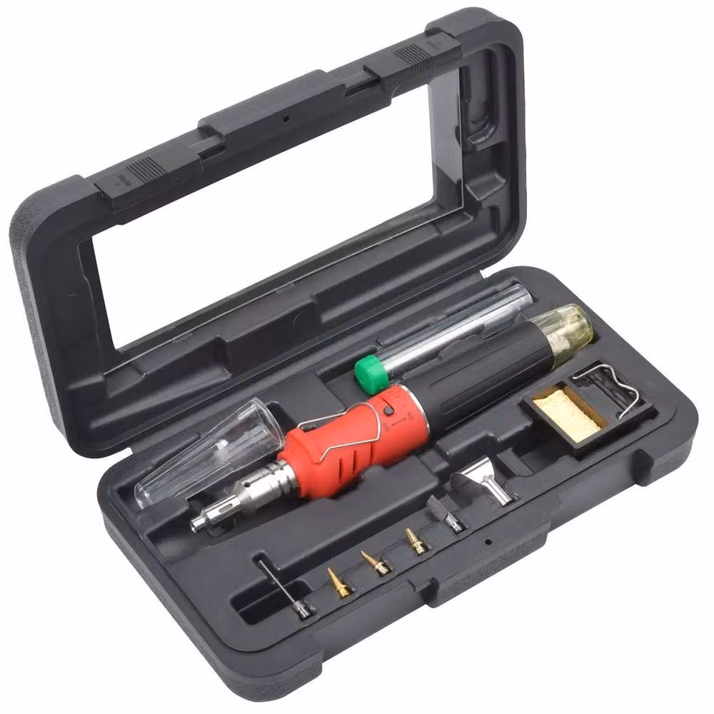 VOGREX Cordless Auto Ignition Butane Gas Soldering Iron Kit in Red and Multicolour – 2