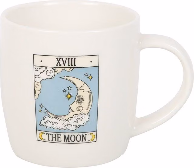 Something Different Tarot The Moon Ceramic Mug in White