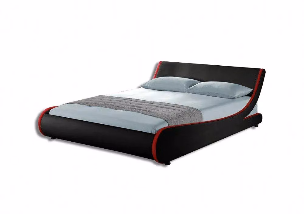 Home Detail Galactic Curve Bed in Black and Red Stripes, King Size – 2