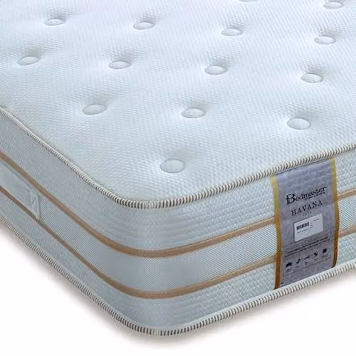 Bedmaster Havana 2000 Hybrid Pocket Sprung Memory Foam Mattress, White, W/D/H: 180 x 200 x 30 cm – 1