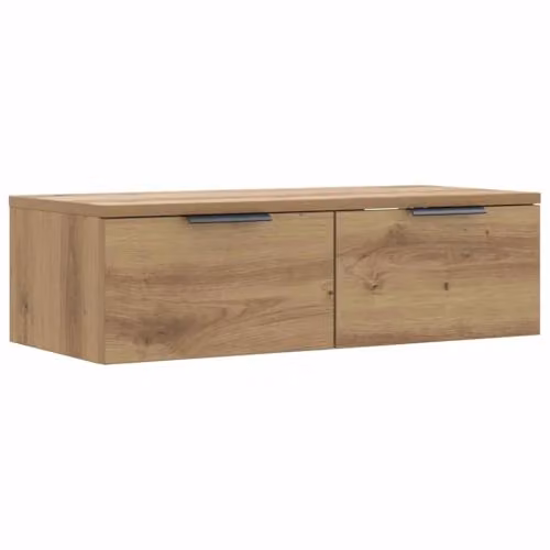vidaXL Modern Wall Cabinet in Artisan Oak Brown, W/D/H: 68 x 30 x 20 cm