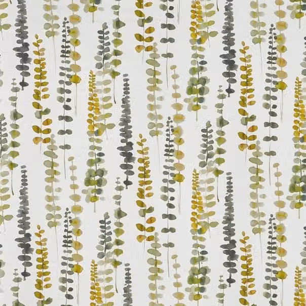 Prestigious Textiles Santa Maria Graphic Cotton Fabric in Chartreuse Green