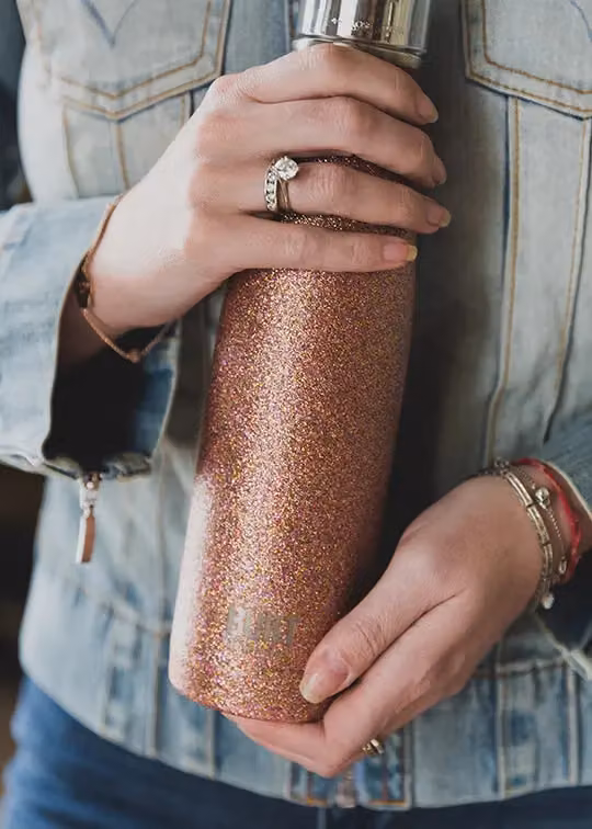 BUILT New York Vacuum Insulated Stainless Steel Leakproof Water Bottle, Gold, 480 ml – 8